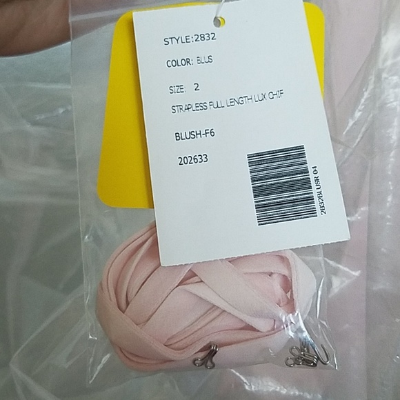 Blush Dessy Collection Bridesmaid Dress - Picture 3 of 8